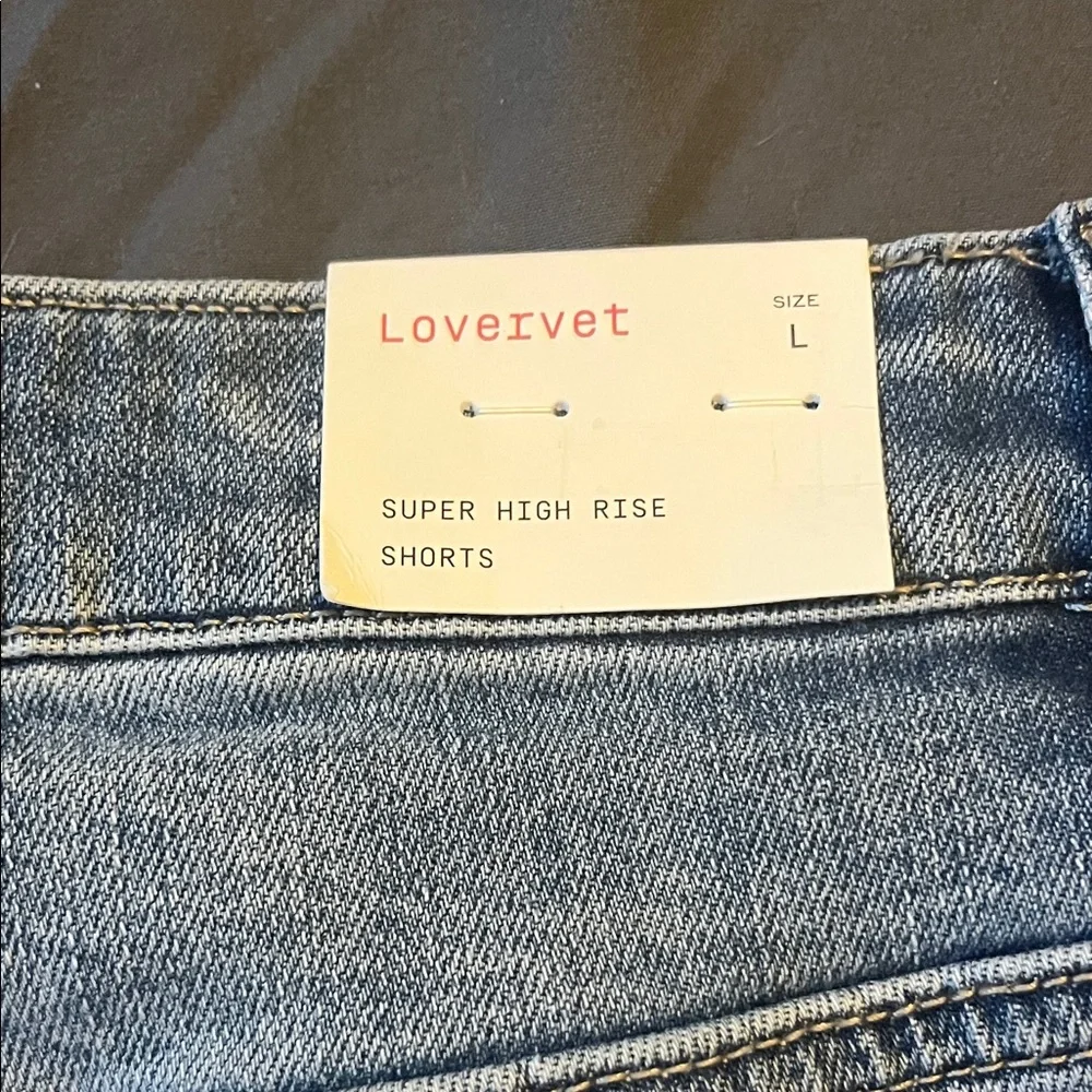Lovervet Light Blue Denim Jean Shorts - Picture 4 of 6